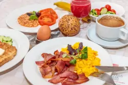 Raňajky s vajíčkami, Germano Suites, Bardolino (BS)