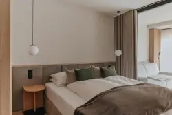 Posteľ, Hotel Das Paradies *****, Juhoalpské Alpy, Latsch, Taliansko
