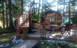 Vonkajšia sauna, Penzión Concordia, Ramsau am Dachstein, Alpy, Rakúsko