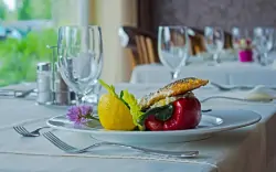 Reštaurácia, Szépia Bio &amp; Art Hotel **** pri Budapešti