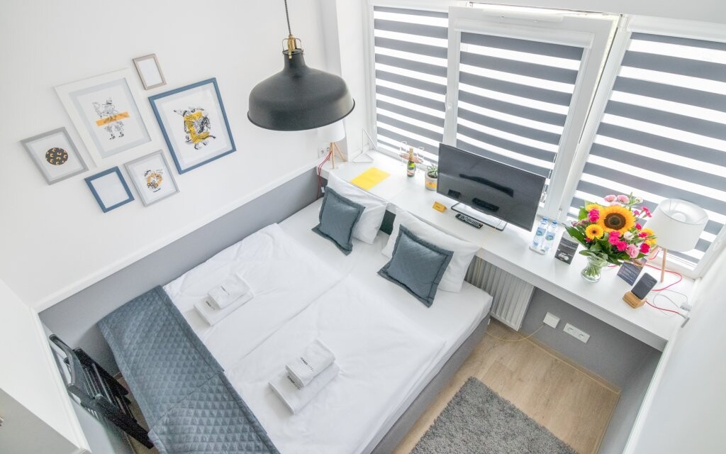 Parádní ubytování v apartmánu s kuchyňkou v Corner Hotelu