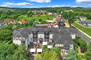 Hotelová budova, Schlosshotel Marienbad ***, Velká Hleďsebe - Mariánské Lázně, Mariánské Lázně, Česko 