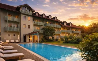 Hotel s bazénom, Hotel Ahornhof *** superior, Lindberg, Nemecko