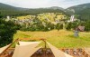 Výhľad z terasy, Horská chata Orlík ***, Pec pod Sněžkou, Krkonoše, Česko