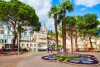 Námestie s palmami, Flora Hotel & Suites ***, Merano, Taliansko