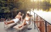 Terasa s ležadlami, Hotel Kouty, Ledeč nad Sázavou, Česko