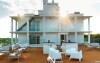 Terasa s posedením, Hotel ARCHE Fabryka Samolotów ****, Mielno, Poľsko