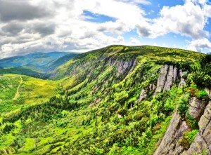 Krkonošský národný park v lete