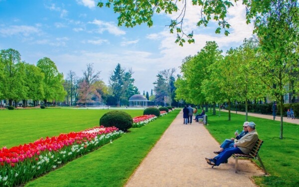 Lázeňský park a kolonáda