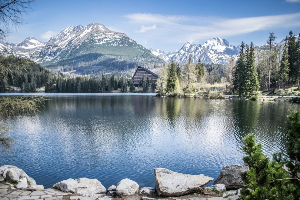 Štrbské pleso zima