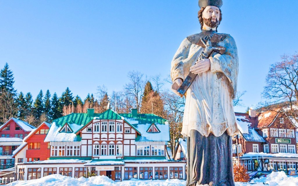 Špindlerův Mlýn v Chatě Michlák na břehu Labe s polopenzí a blízko ski areálů